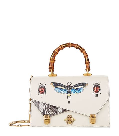 gucci linea butterfly bamboo|gucci bamboo handbags.